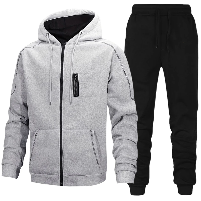 Men'S Fashion Videos - Conjunto de Moletom Masculino Fashion, Casaco