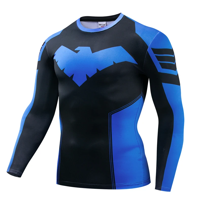 Mens Fashion Summer - Camisetas de Compressão, Roupa Esportiva, Camisetas