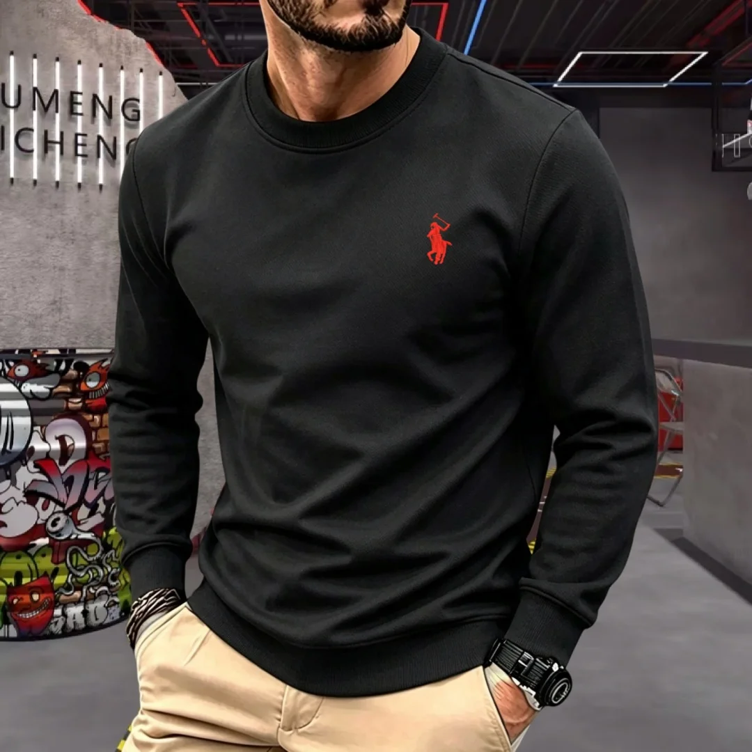 Men'S Fashion T Shirts - Camiseta masculina de manga comprida, gola