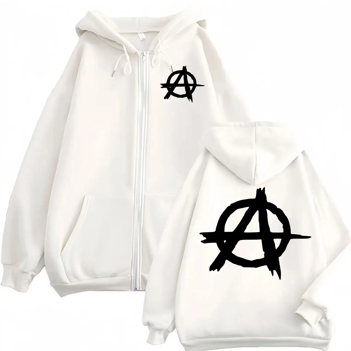 Sweatshirts com zíper e capuz, - Mens Fashion Zip Up Hoodies avaliação e preço