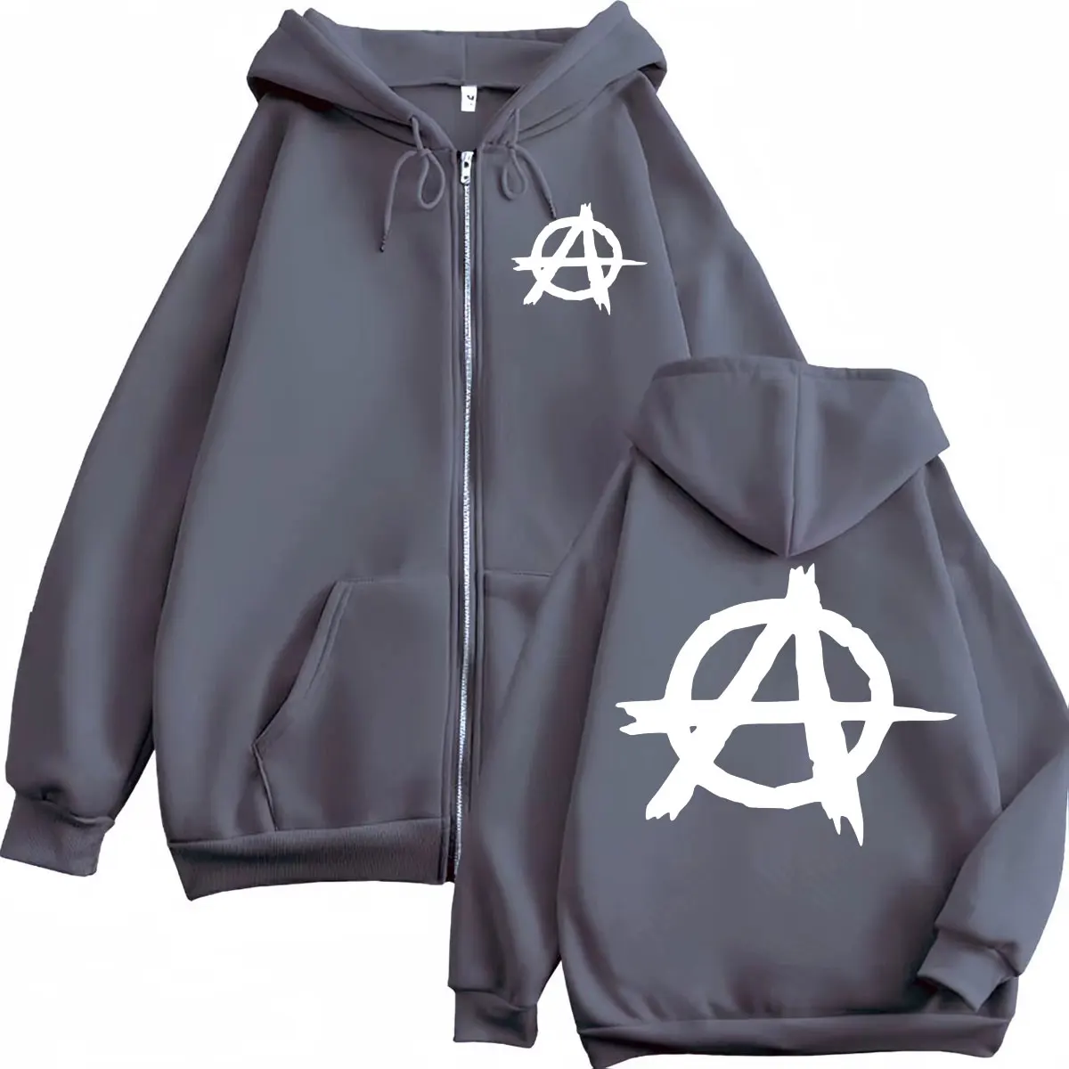 Sweatshirts com zíper e capuz, - Mens Fashion Zip Up Hoodies avaliação e preço