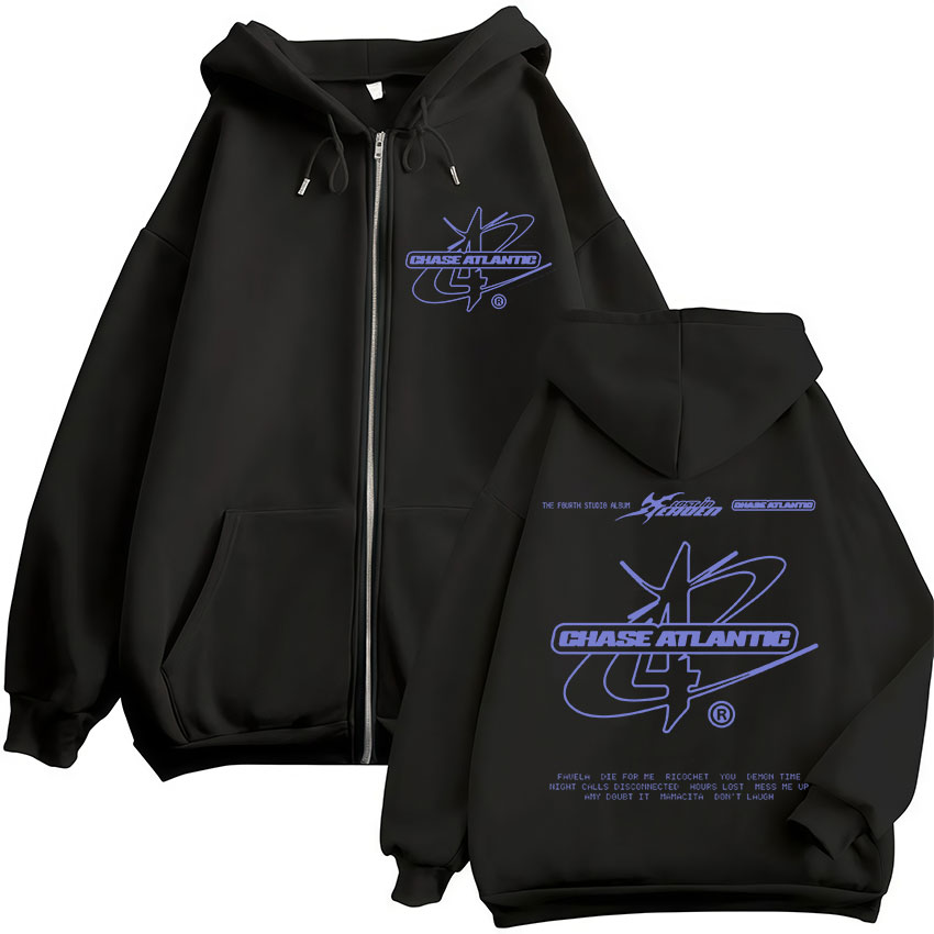 Moletom com Zíper da Banda Roc - Mens Fashion Zip Up Hoodies avaliação e preço