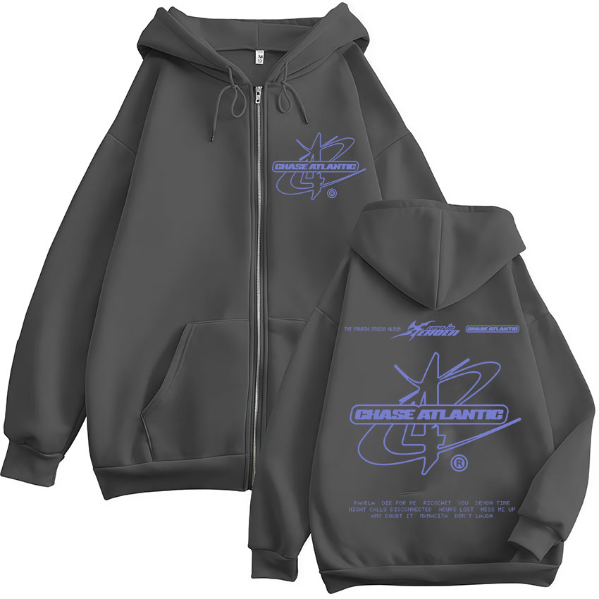 Moletom com Zíper da Banda Roc - Mens Fashion Zip Up Hoodies avaliação e preço