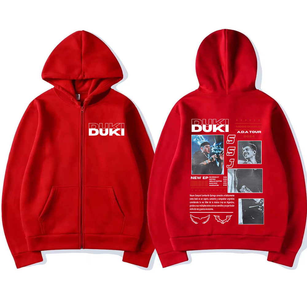Rapper Duki ADA Tour 2024: Nov - Mens Fashion Zip Up Hoodies avaliação e preço