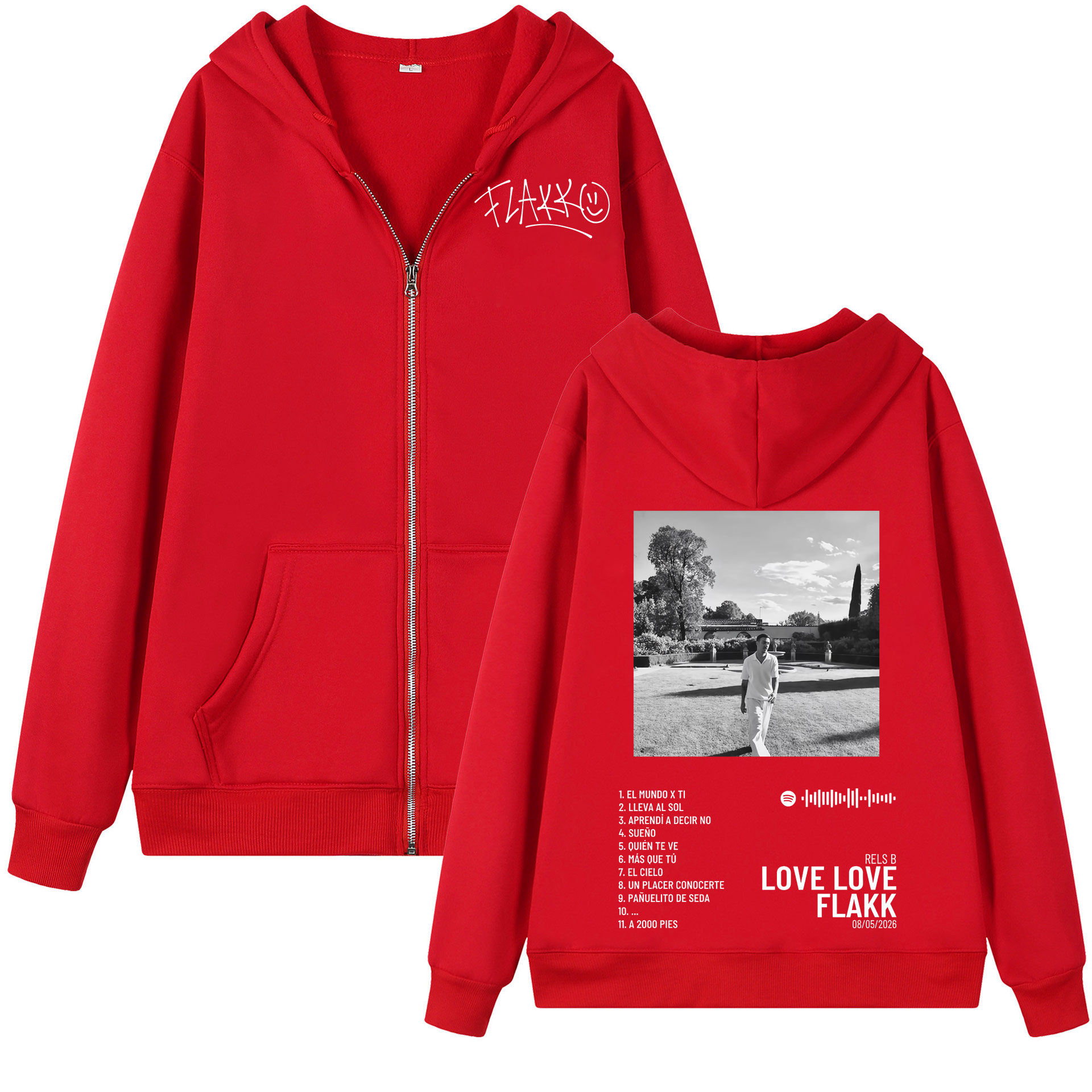 Moletom com Zíper Gráfico Rapp - Mens Fashion Zip Up Hoodies avaliação e preço