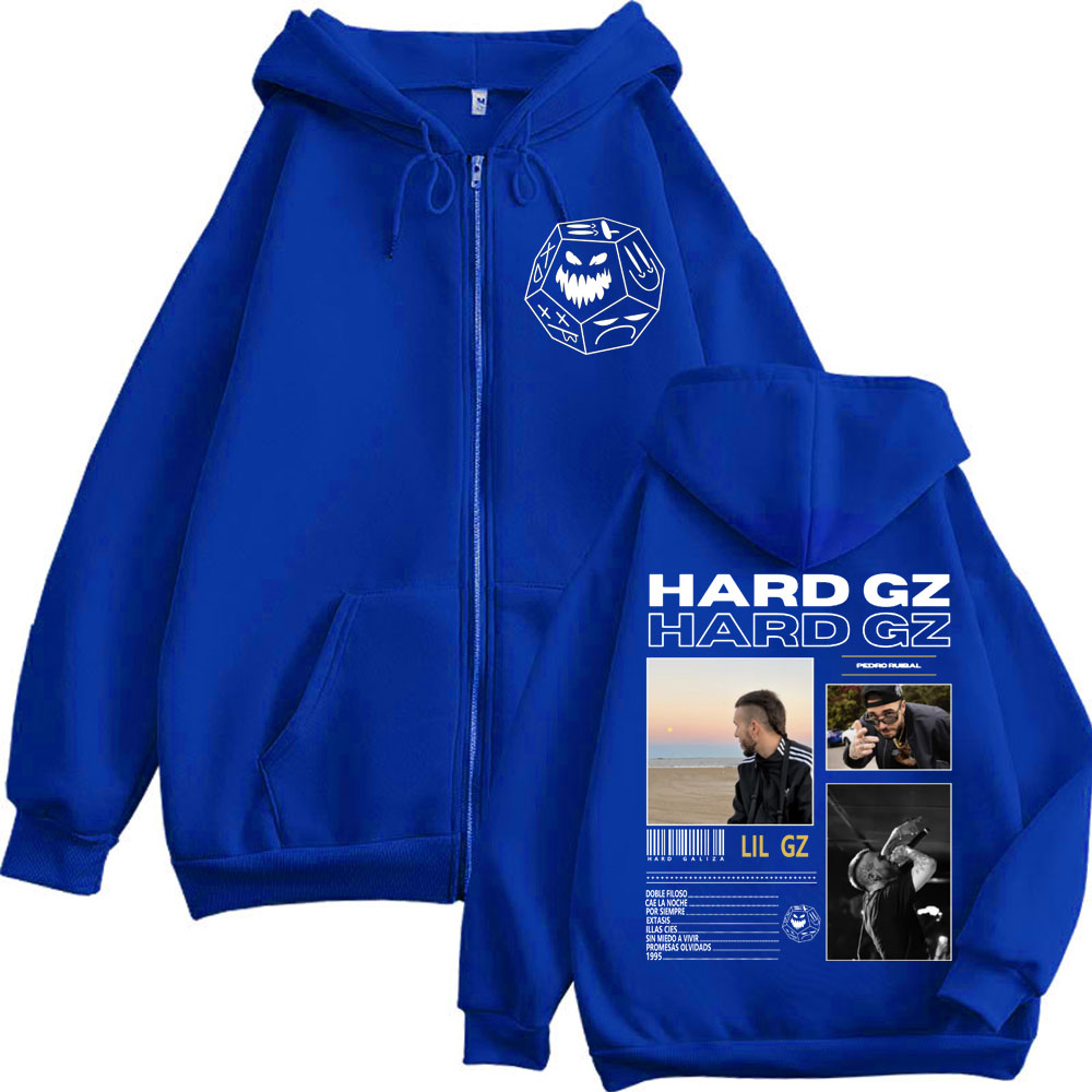 Hoodies com Zíper Rapper HARD  - Mens Fashion Zip Up Hoodies avaliação e preço