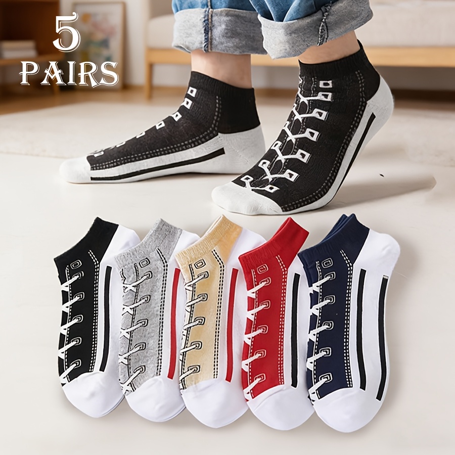 5 Pares de Meias Invisíveis de - Socks Ankle Men avaliação e preço