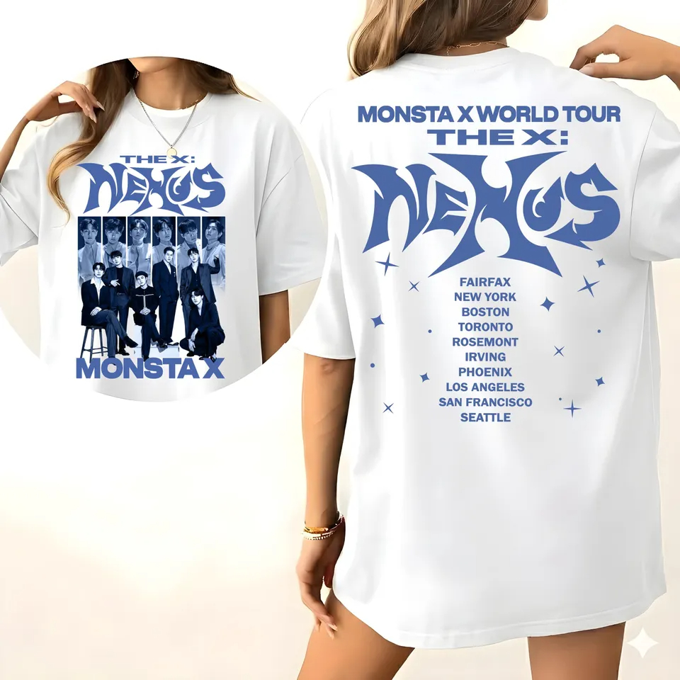 MONSTA X The X: T-shirt da tur - Men'S Fashion X avaliação e preço