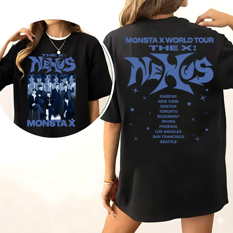 MONSTA X The X: T-shirt da tur - Men'S Fashion X avaliação e preço