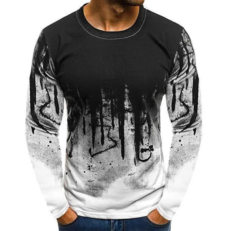 Camiseta Masculina com Estampa - Men'S Fashion T Shirts avaliação e preço