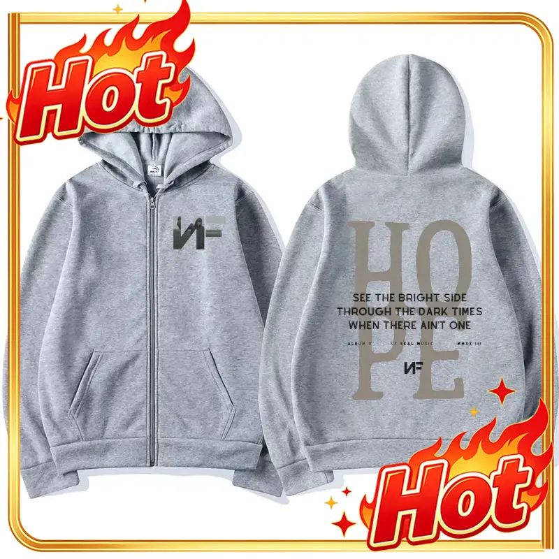 Moletom com Zíper da Rapper NF - Mens Fashion Zip Up Hoodies avaliação e preço