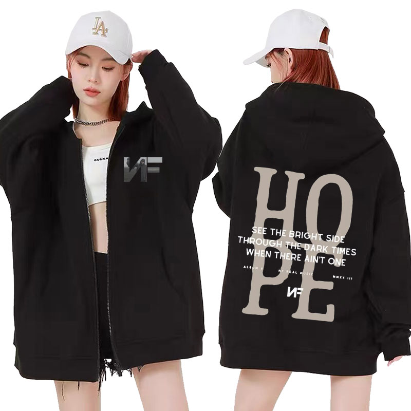 Moletom com Zíper da Rapper NF - Mens Fashion Zip Up Hoodies avaliação e preço
